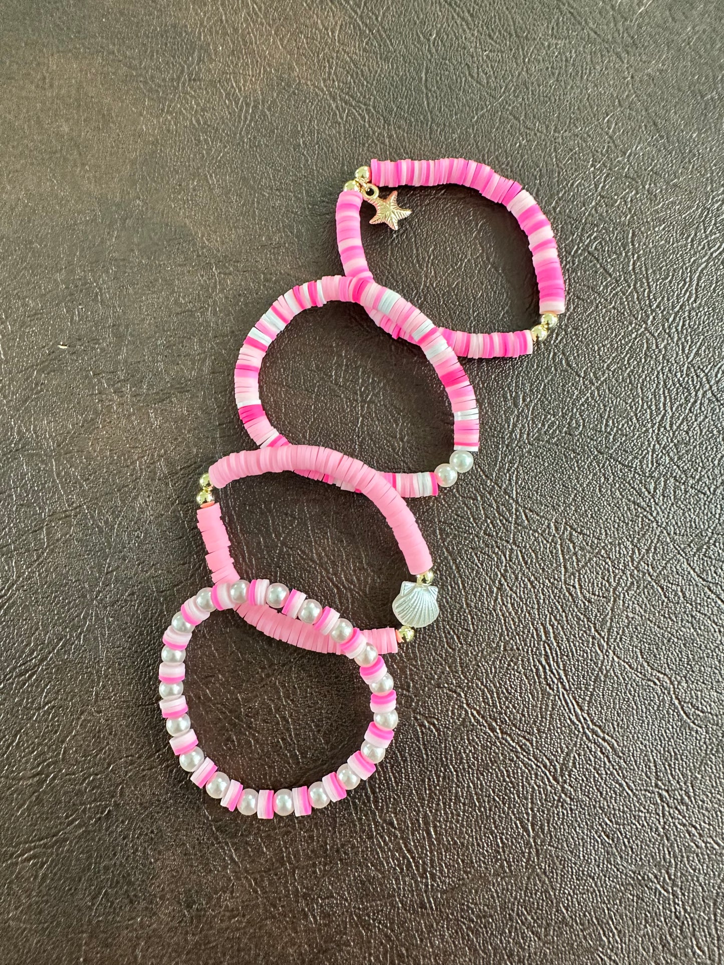 Pink Tide Beaded Bracelets