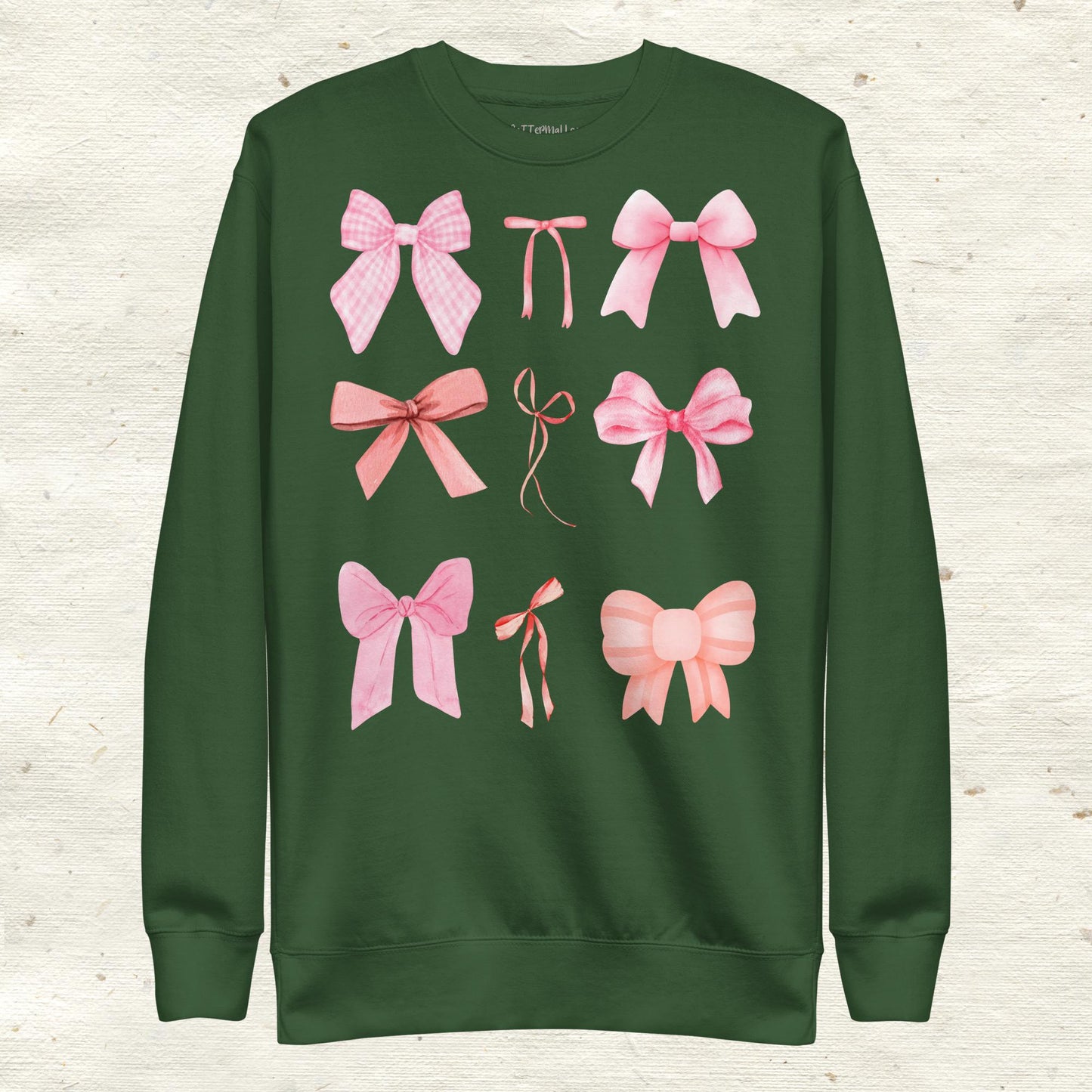 Classic Pink Bows Premium Sweatshirt