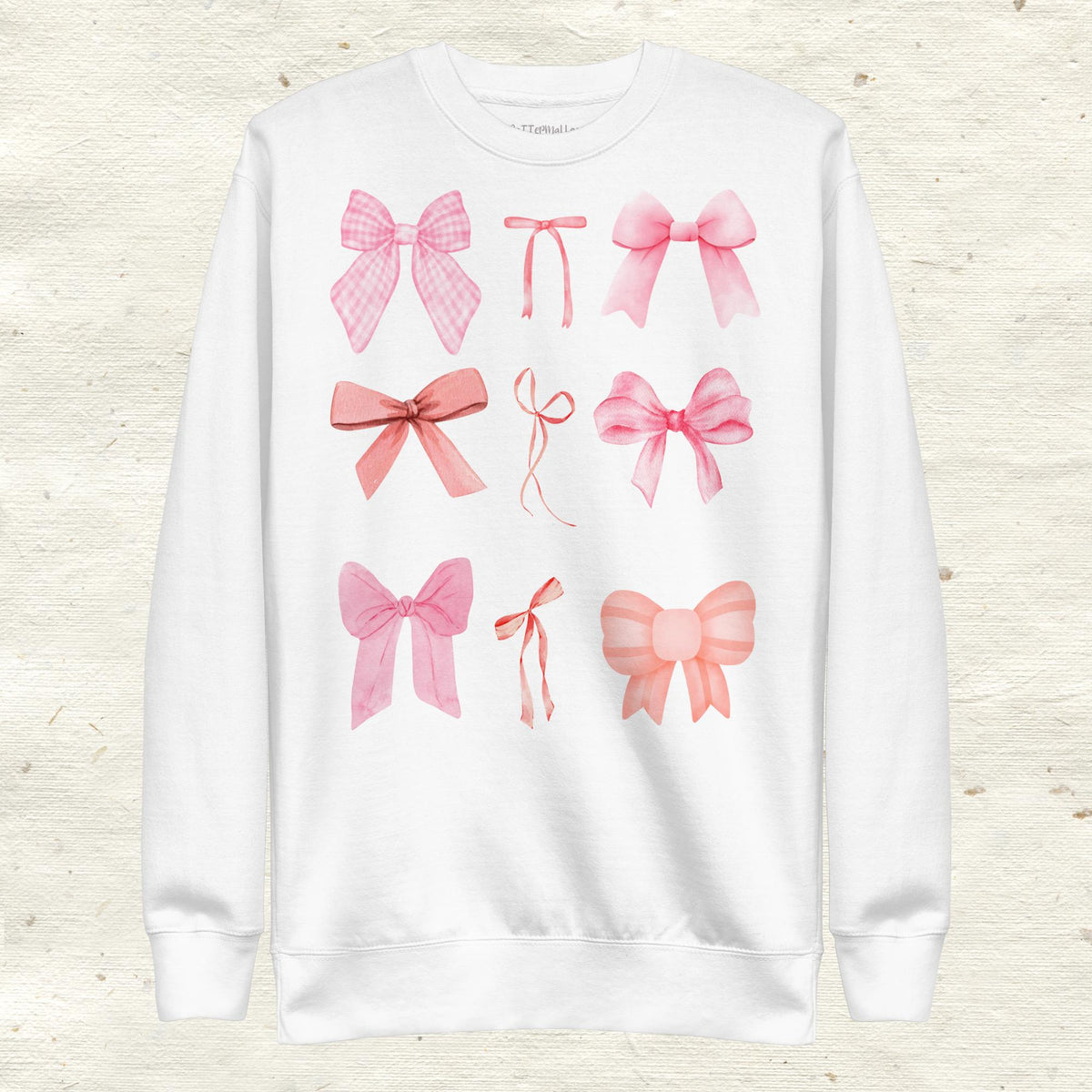 Classic Pink Bows Premium Sweatshirt