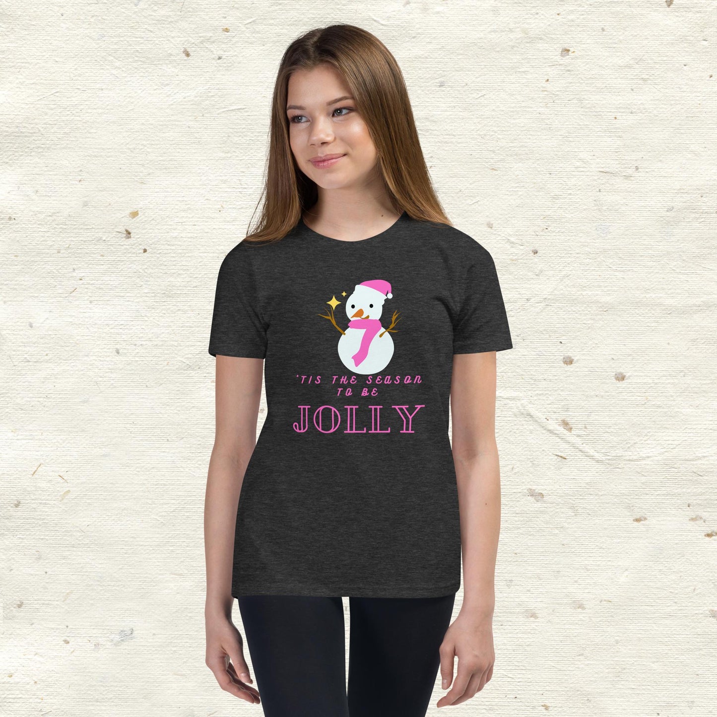 ‘Tis The Season To Be Jolly Youth Short Sleeve T-Shirt