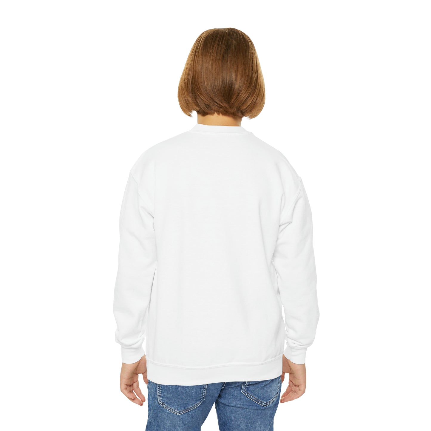 Swoosh and Dots Youth Crewneck Sweatshirt