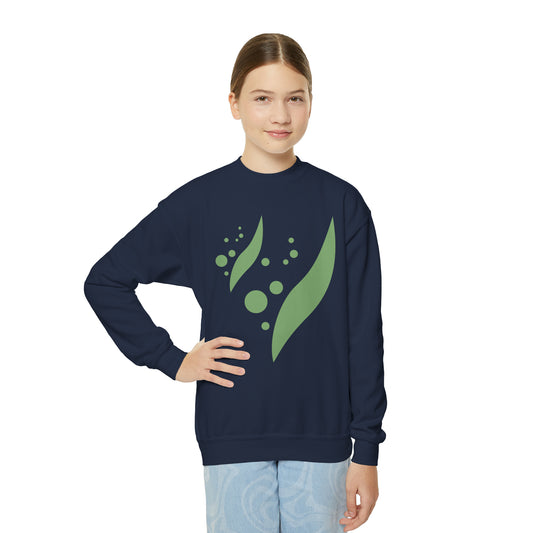 Swoosh and Dots Youth Crewneck Sweatshirt