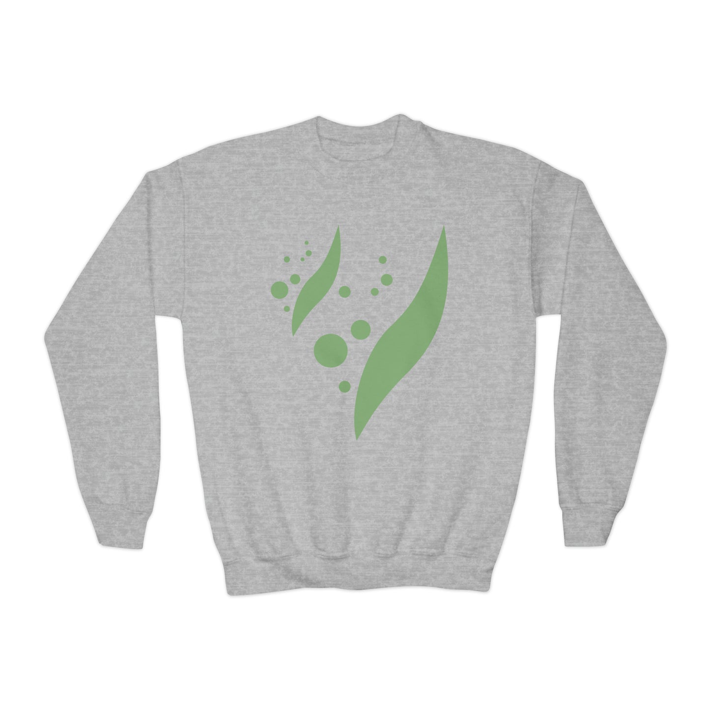 Swoosh and Dots Youth Crewneck Sweatshirt