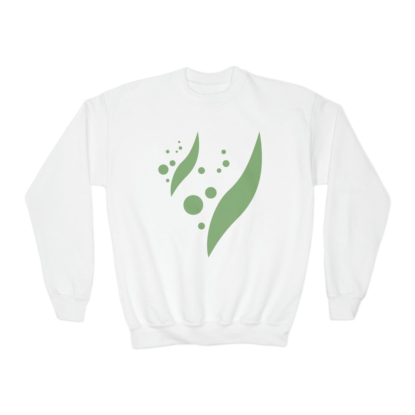 Swoosh and Dots Youth Crewneck Sweatshirt