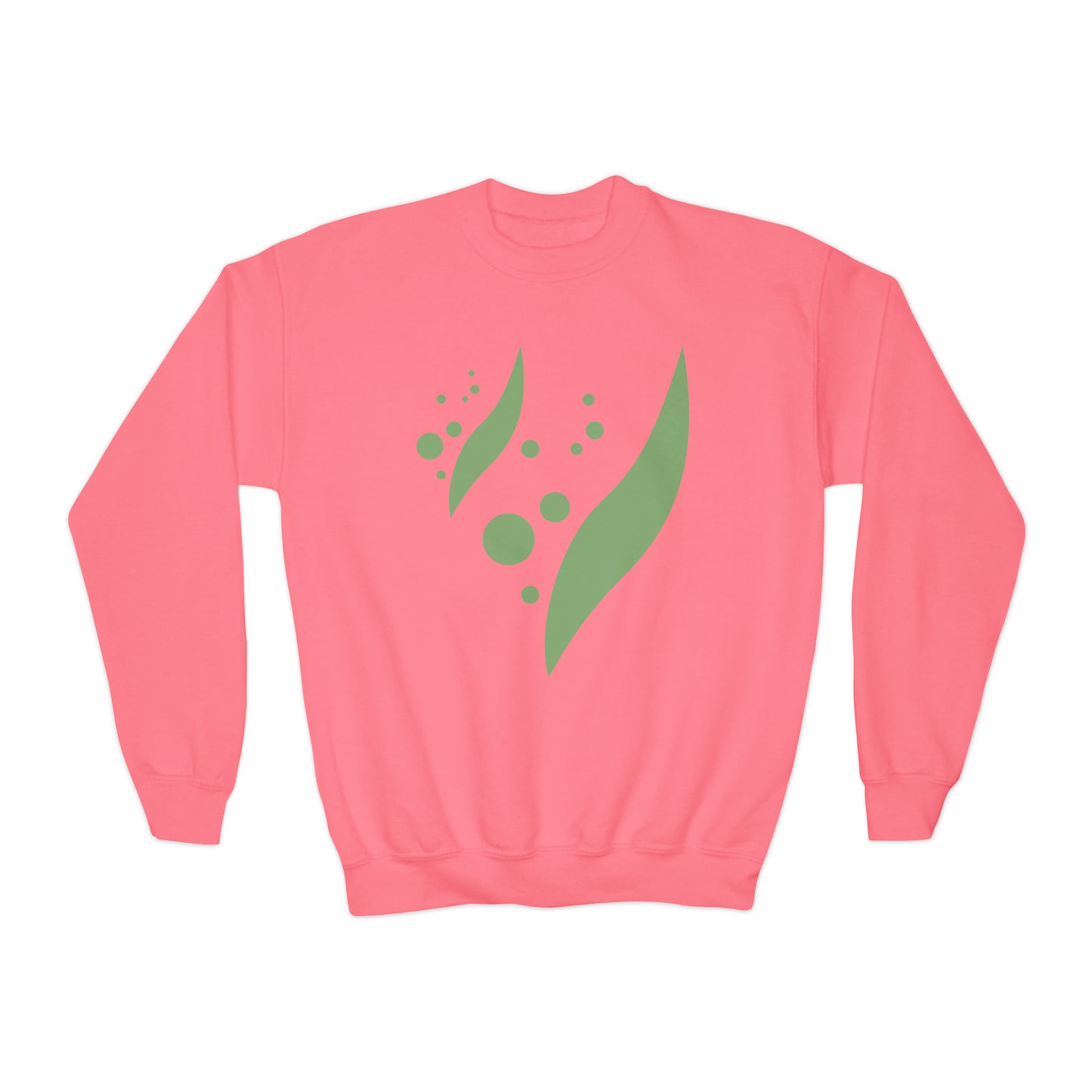 Swoosh and Dots Youth Crewneck Sweatshirt