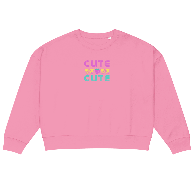 Cute Women’s Organic Crew Neck Sweatshirt