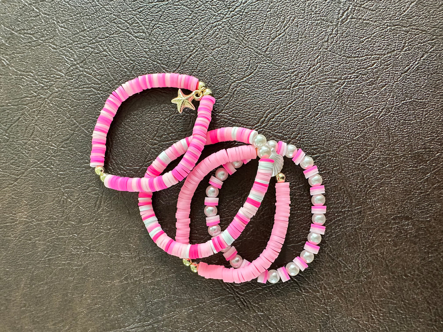 Pink Tide Beaded Bracelets