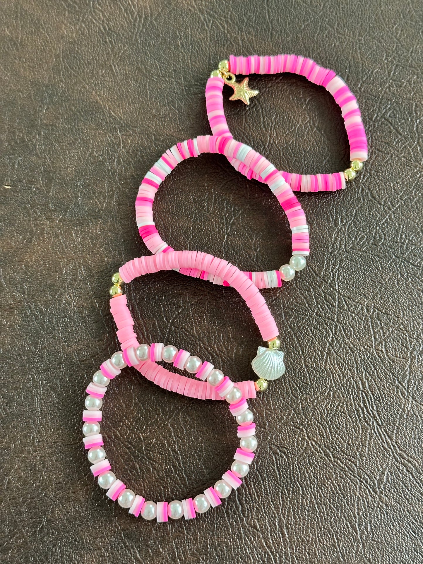 Pink Tide Beaded Bracelets