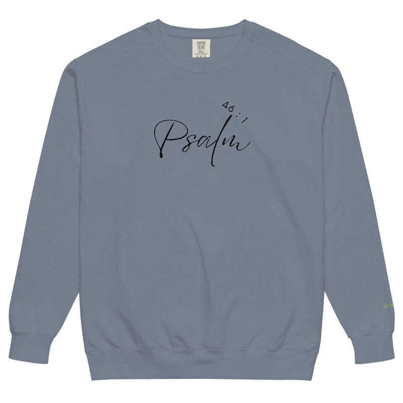 Psalm 46 Embroidered Sweatshirt