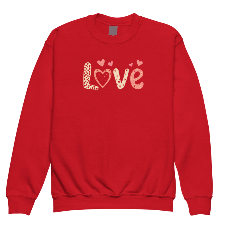 Love and Hearts Youth Crewneck Sweatshirt