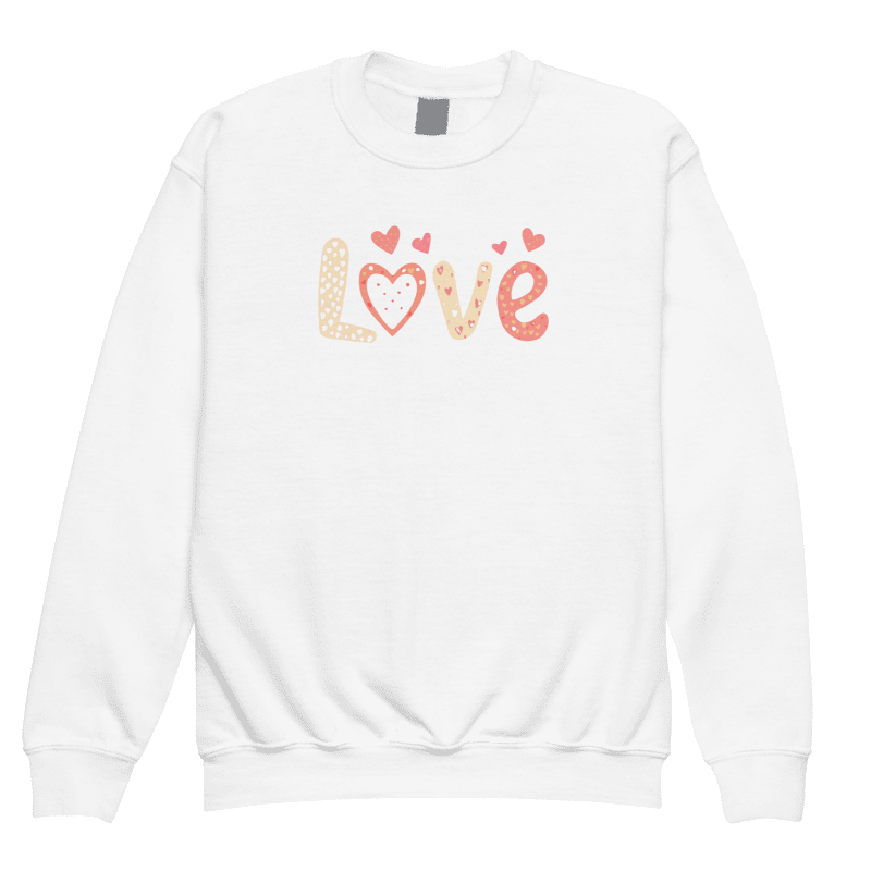 Love and Hearts Youth Crewneck Sweatshirt