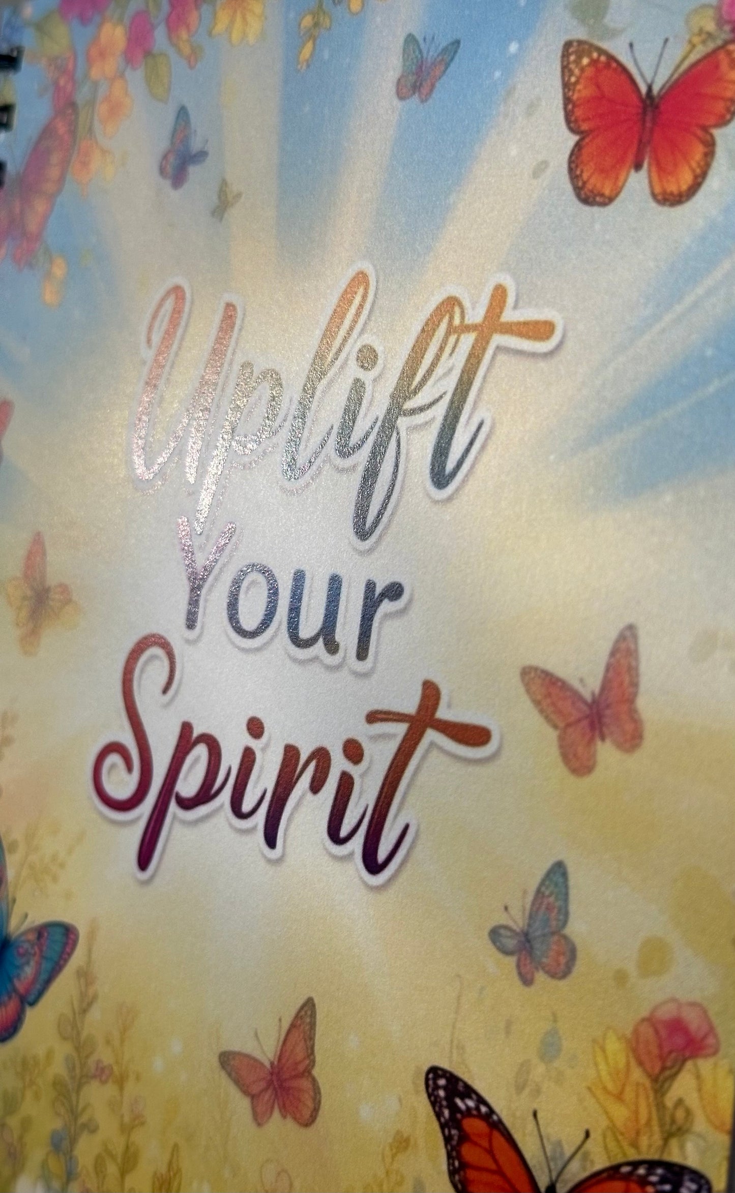 Uplift Your Spirit Ruled Line Spiral Notebook