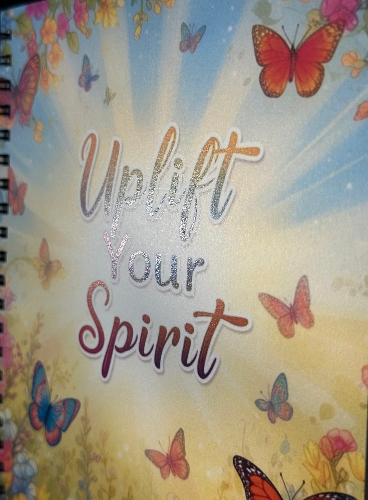 Uplift Your Spirit Ruled Line Spiral Notebook