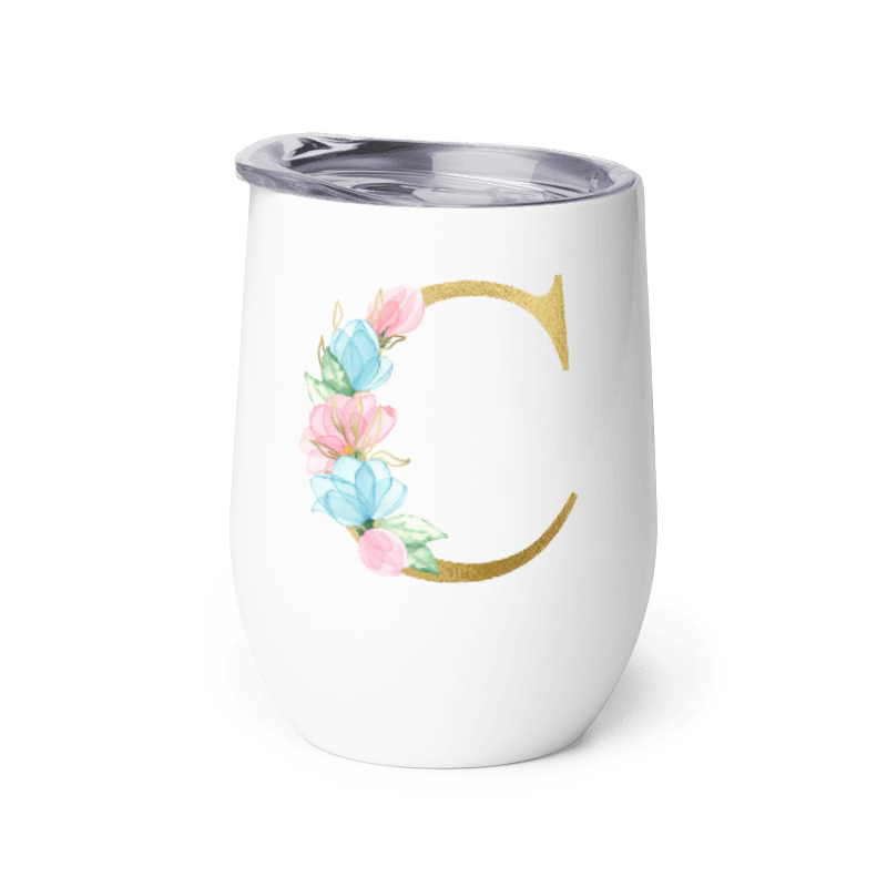 Letter C Wine Tumbler
