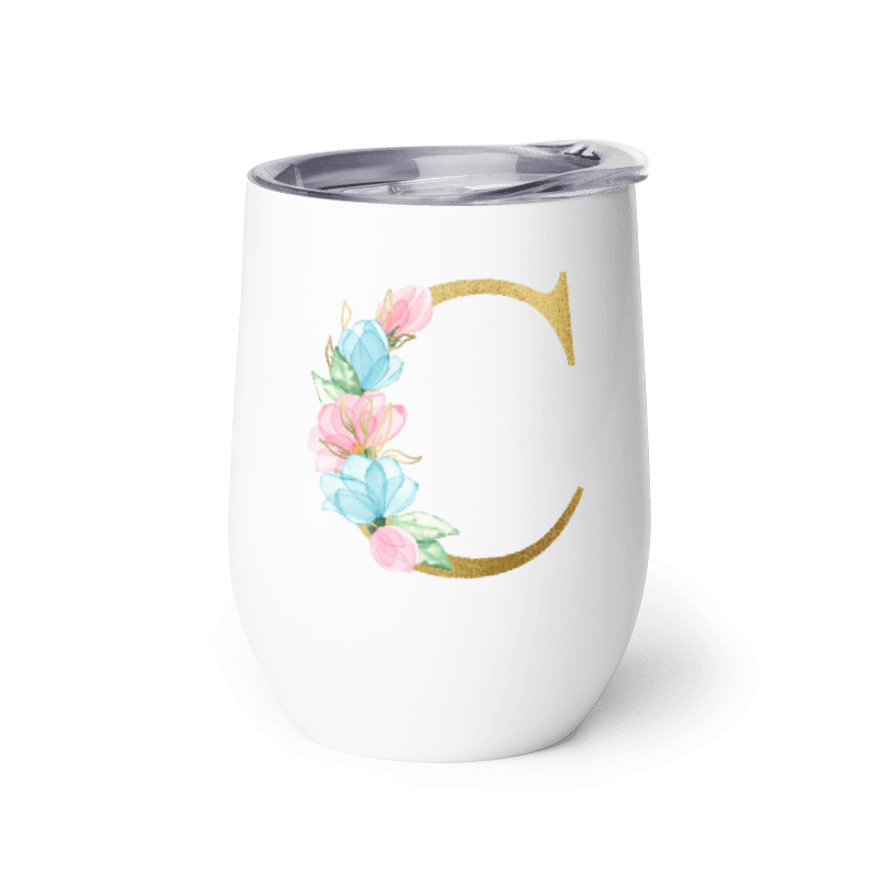 Letter C Wine Tumbler