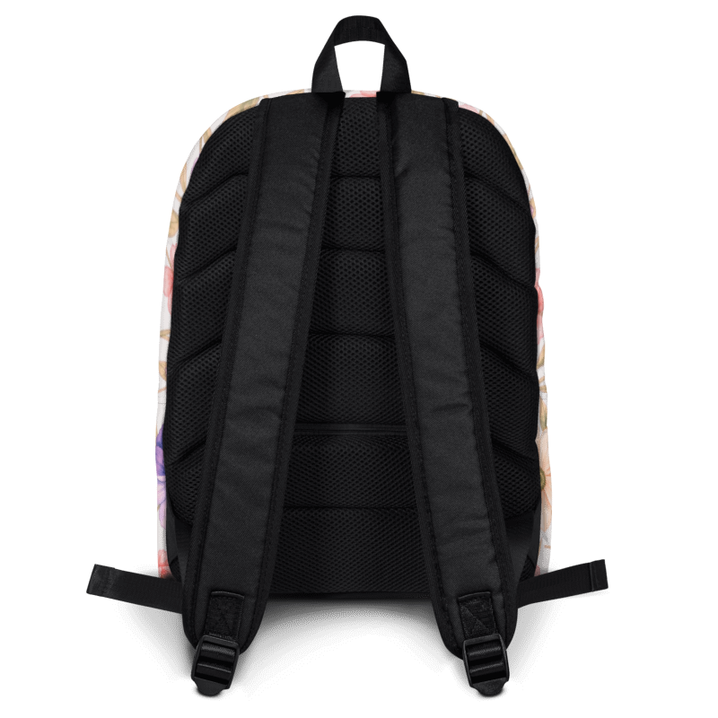 Peach Floral Backpack