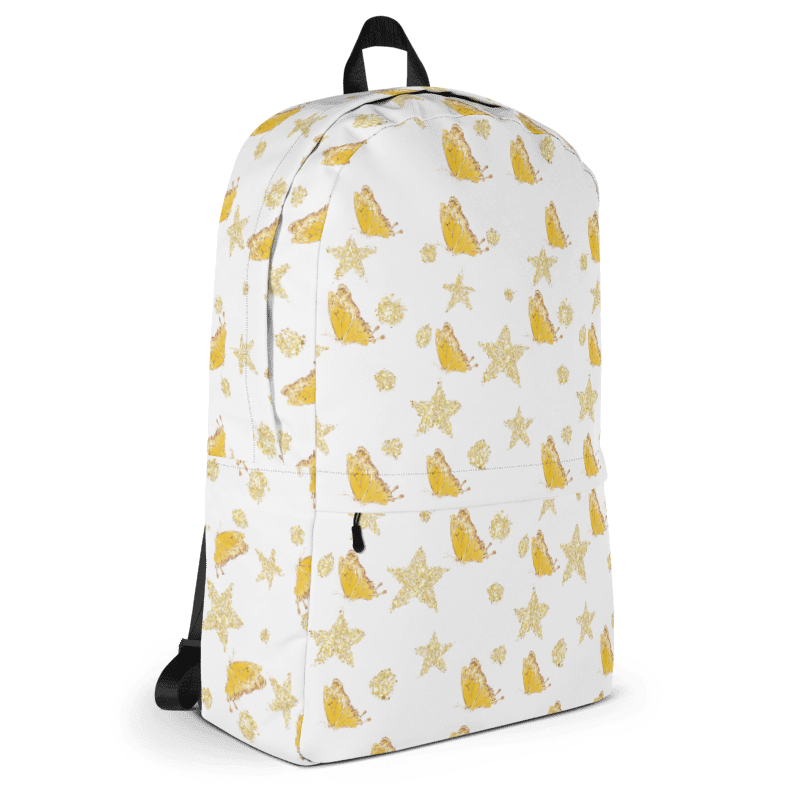 Sparkly Yellow Butterflies Backpack