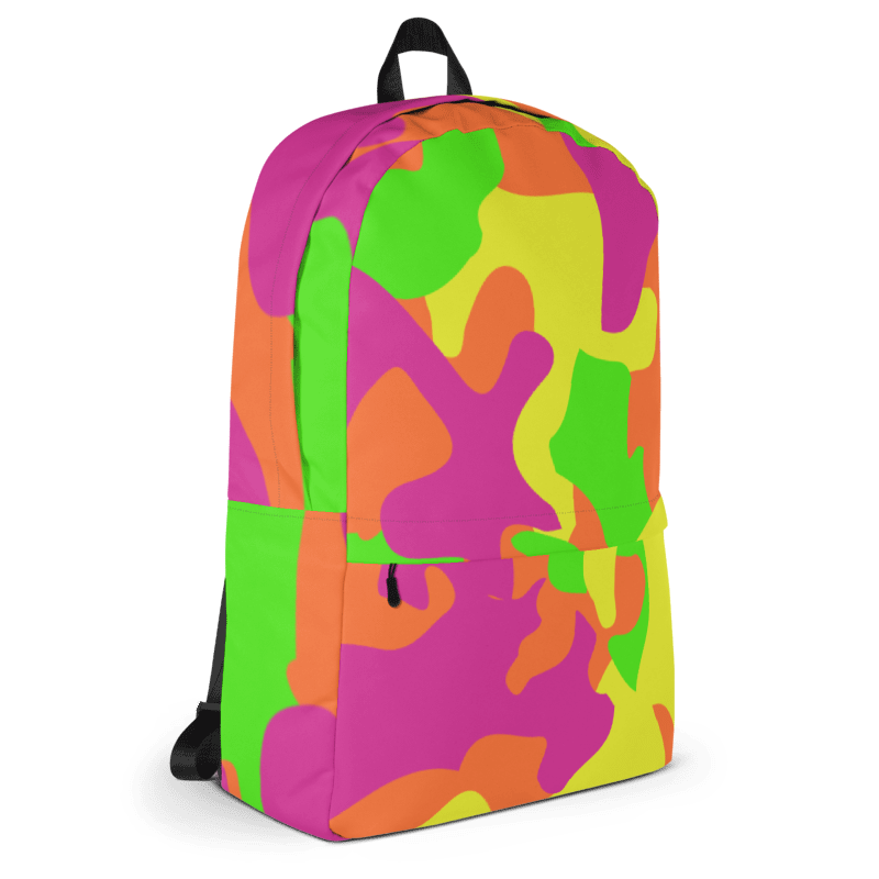 Pink & Green Camo Backpack