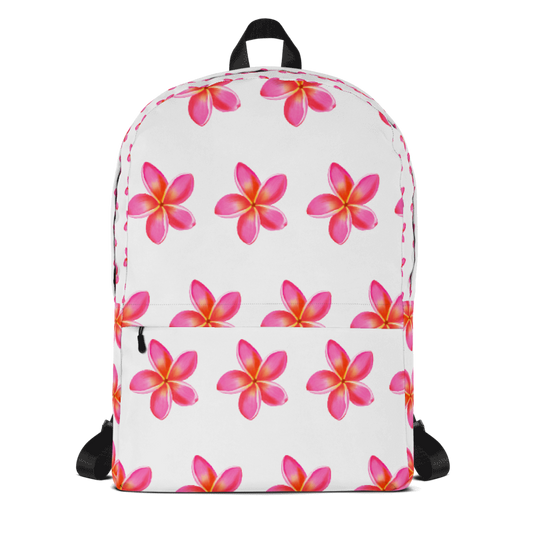 Tropical Pink Flowers Backpack