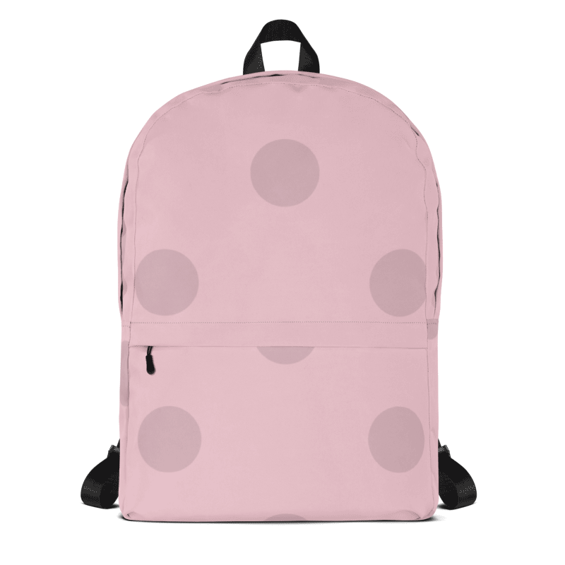 Big Polka Dot Pink Backpack