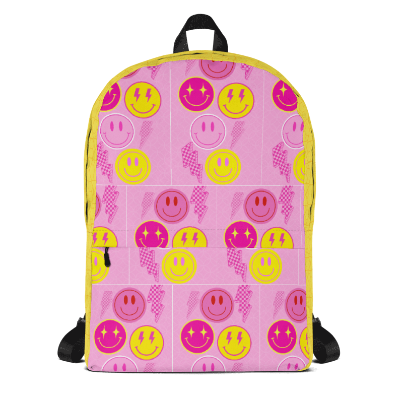 Preppy Smile Faces Backpack – WaTTerMaLLone