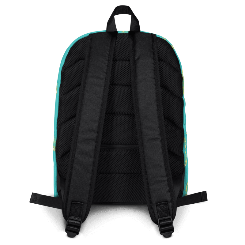 Gold Circles Aquamarine Backpack