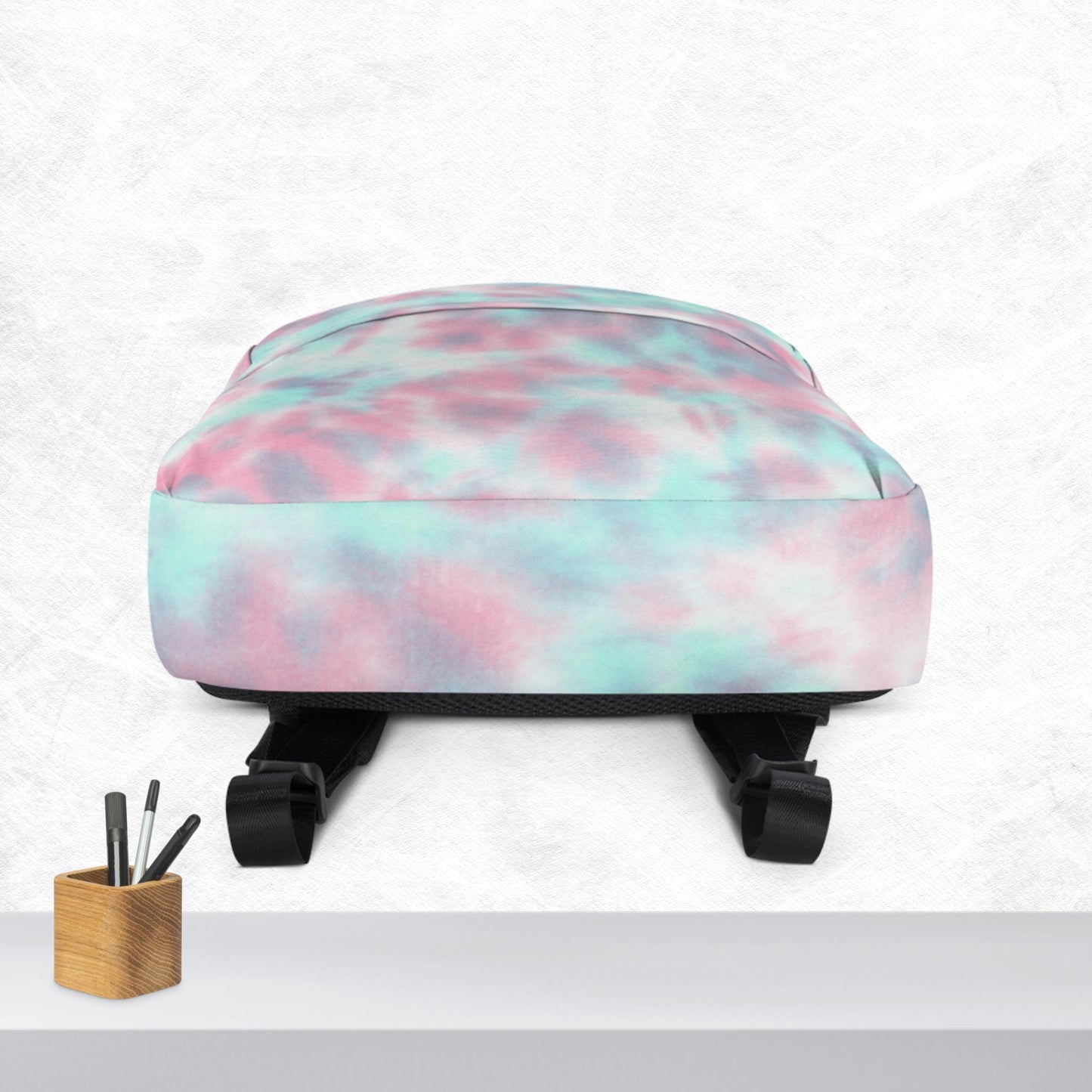 Blue and Pink Tie Dye Backpack