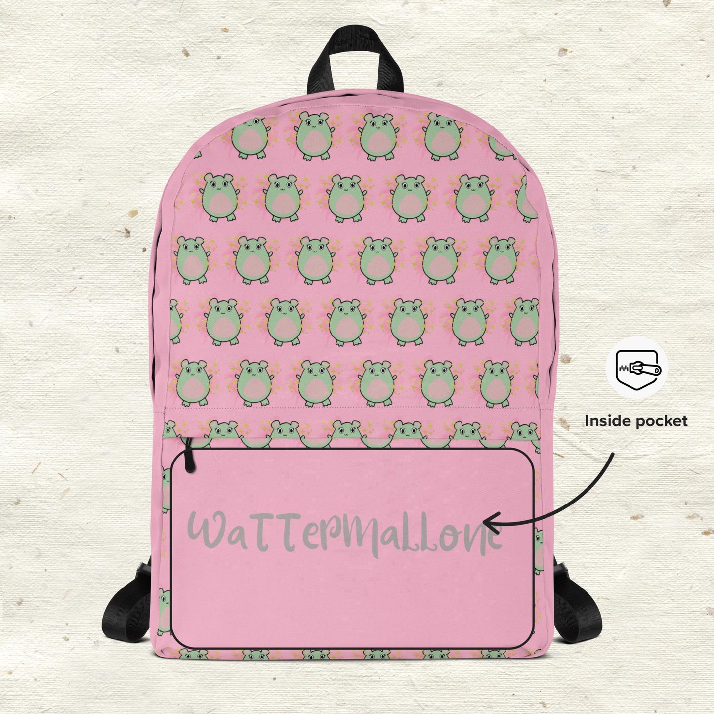 WaTTerMaLLone Pink Backpack