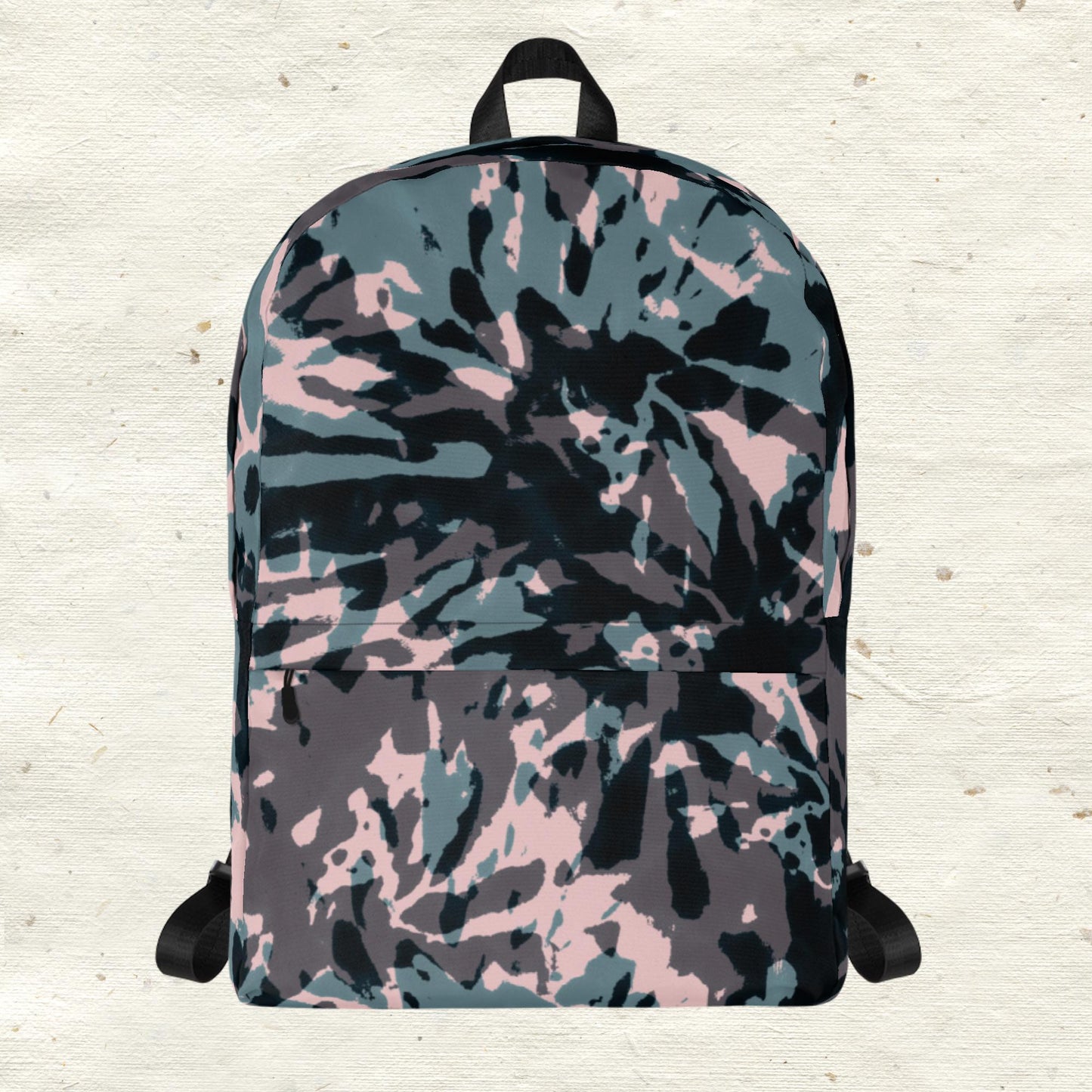 Grey and Pink Tie Dye Backpack