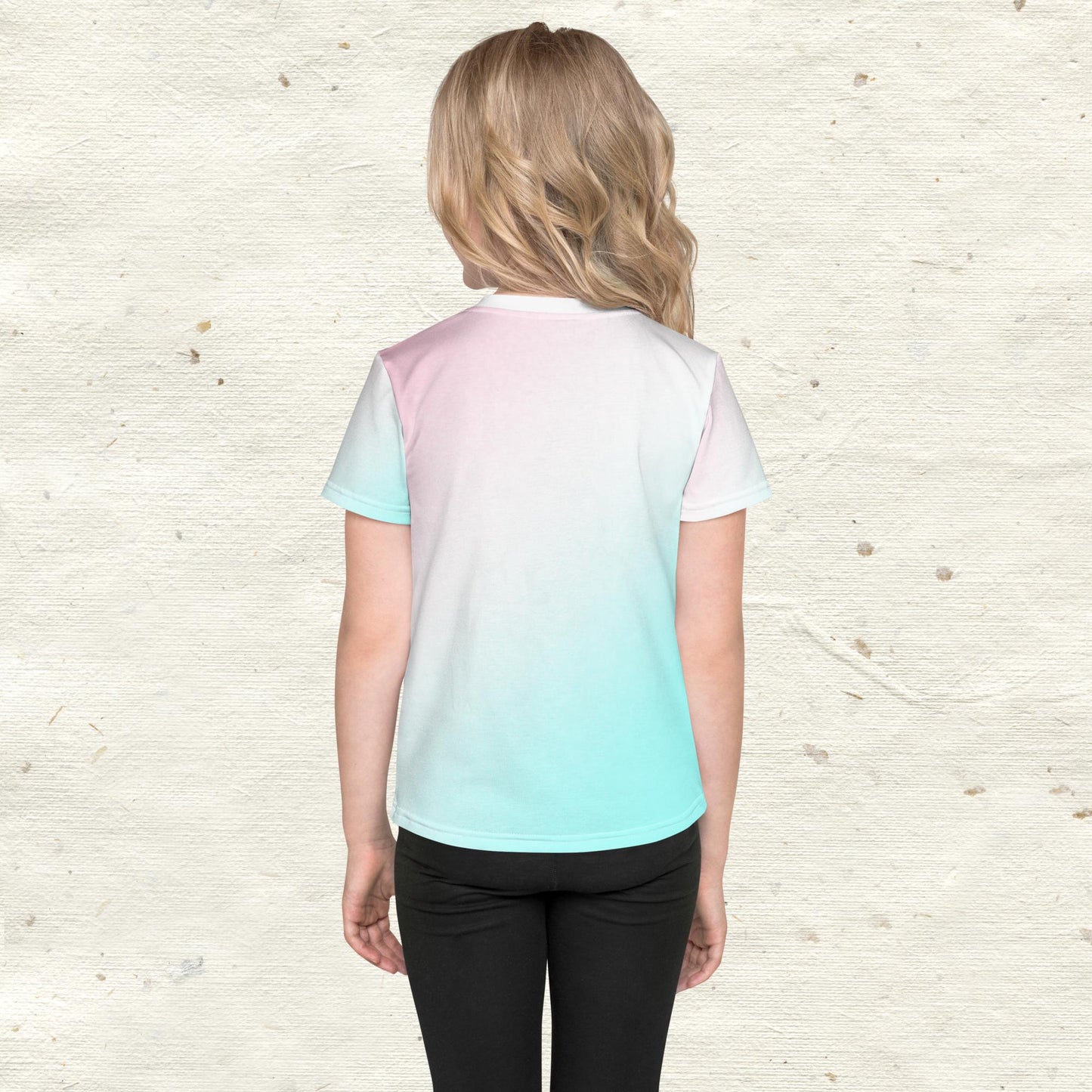 WaTTerMaLLone Cotton Candy Kids Crew Neck T-shirt