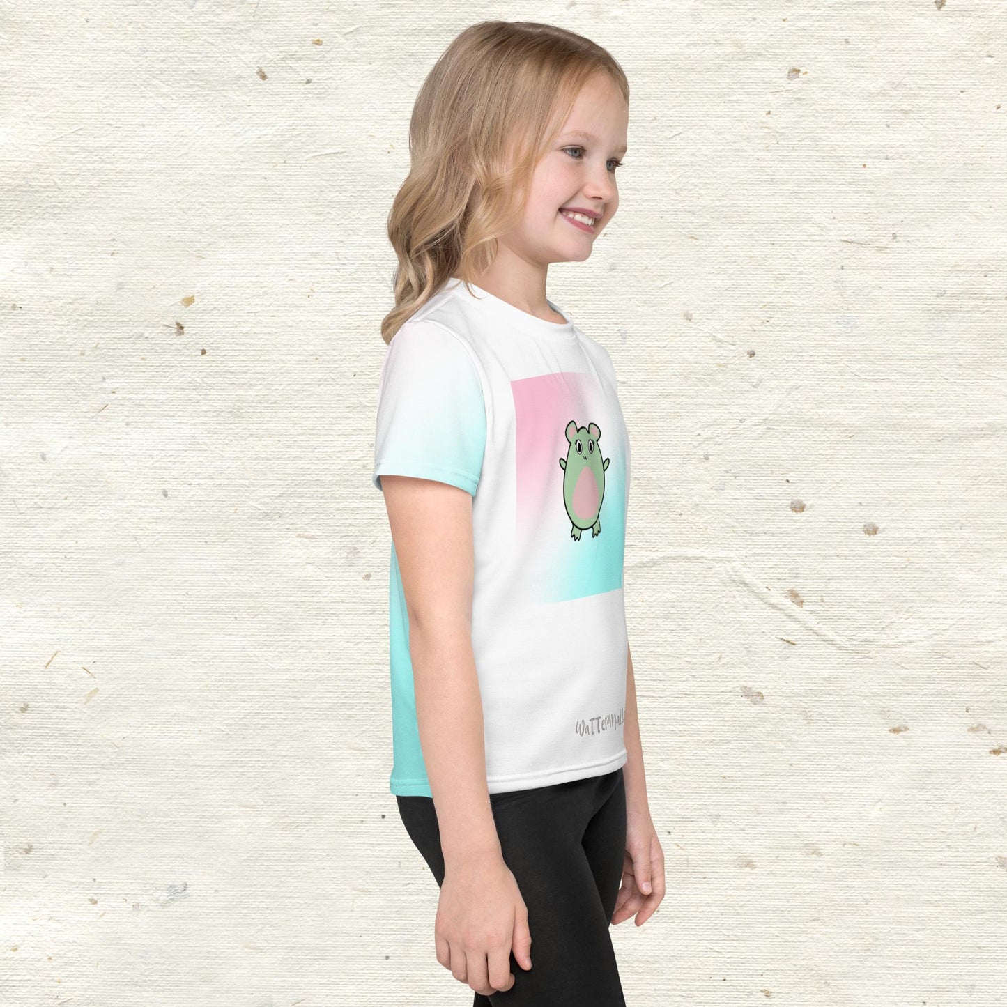 WaTTerMaLLone Cotton Candy Kids Crew Neck T-shirt