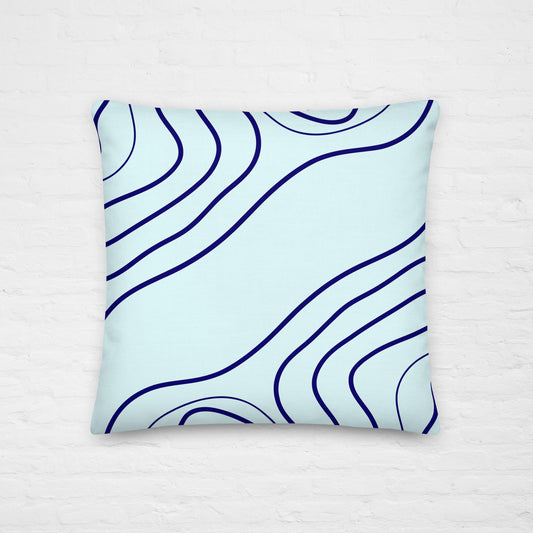 Navy Lines Premium Pillow