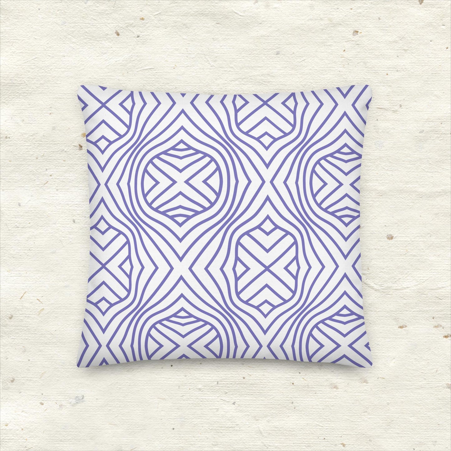 Geo Purple Premium Pillow