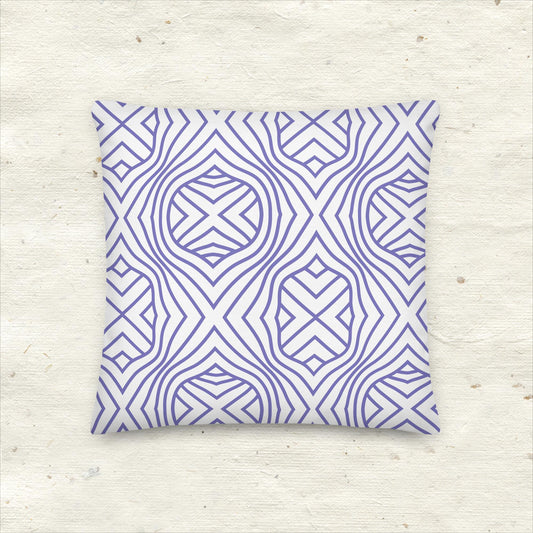 Geo Purple Premium Pillow