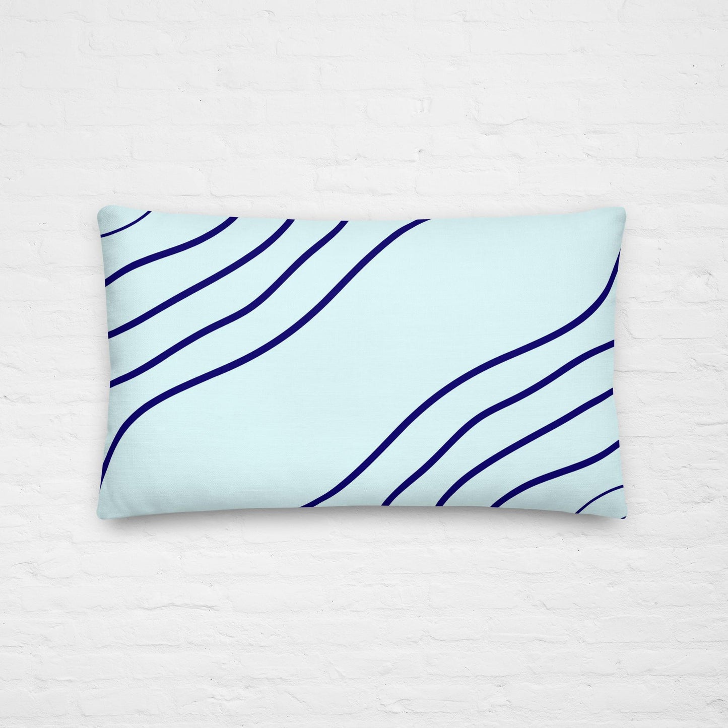 Navy Lines Premium Pillow