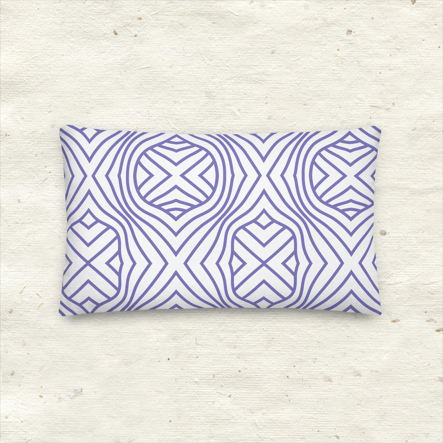 Geo Purple Premium Pillow