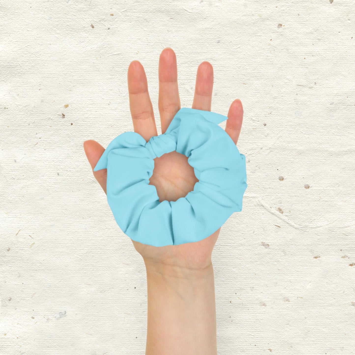 Blue Pearl Recycled Scrunchie