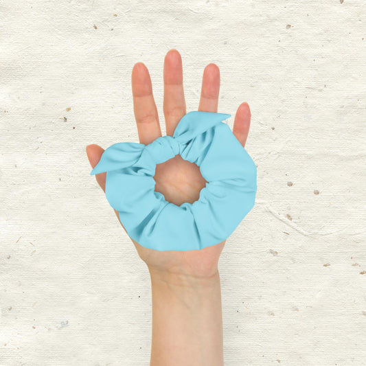 Blue Pearl Recycled Scrunchie