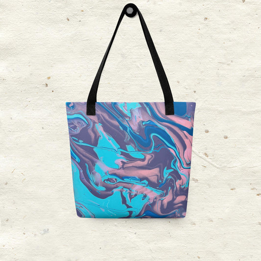 Pink Tote Blue Tote Bag