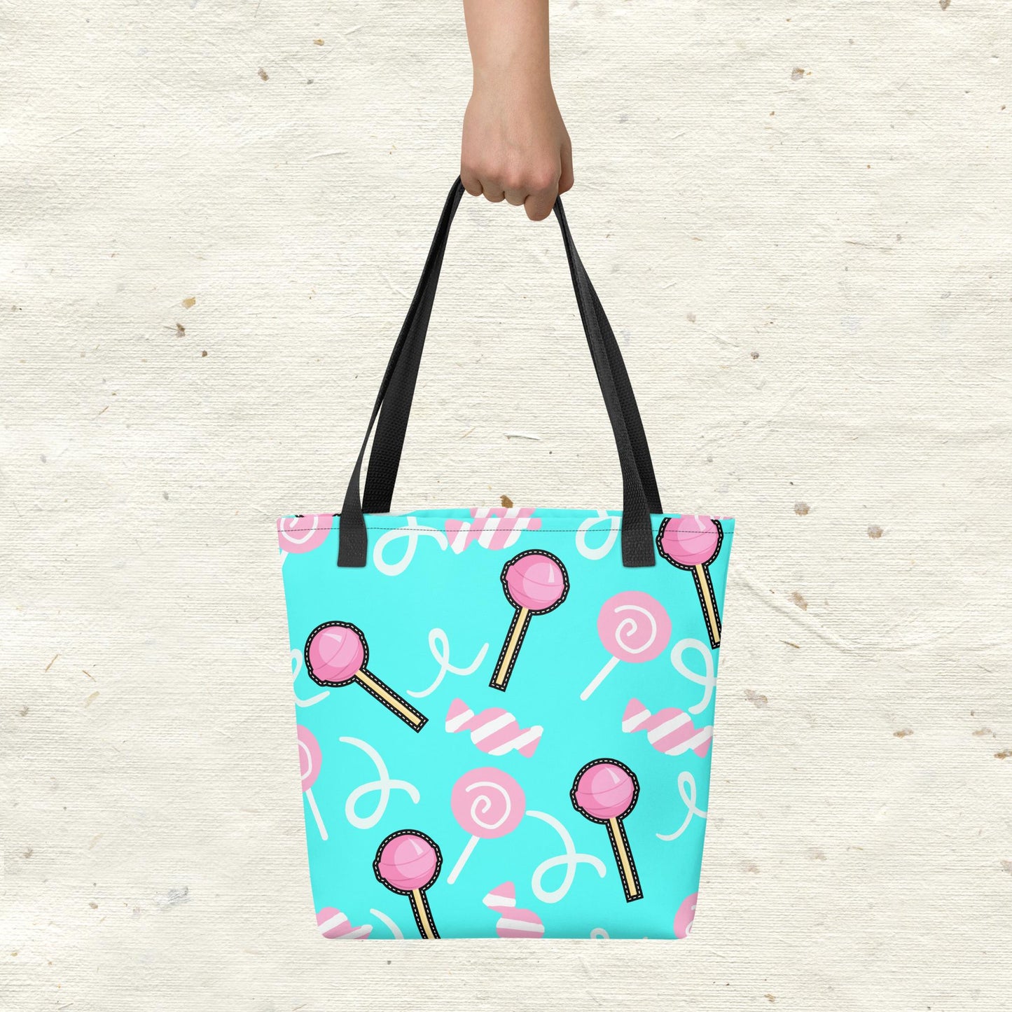 Lollipop Aqua Tote Bag