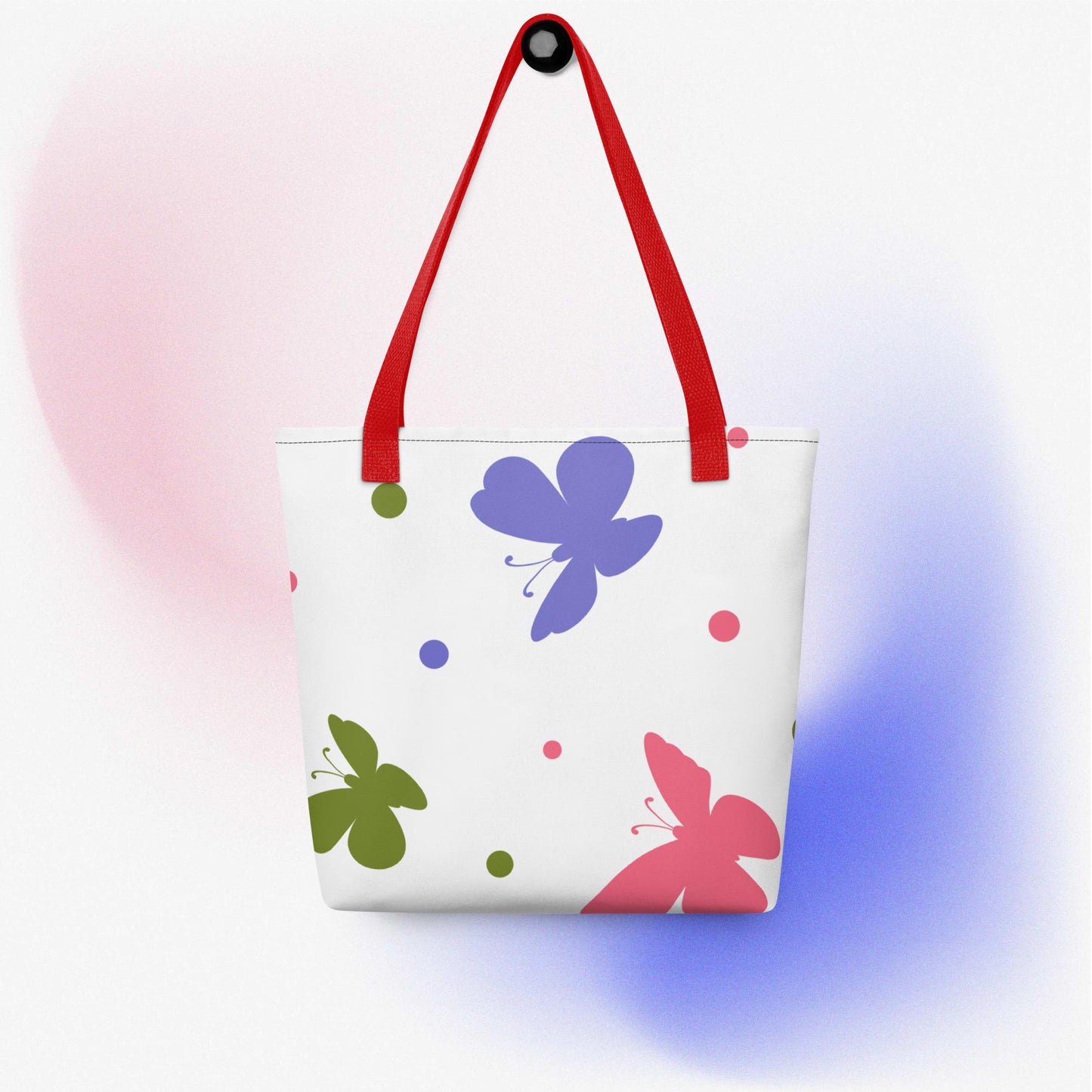 Butterflies & Dots Tote Bag