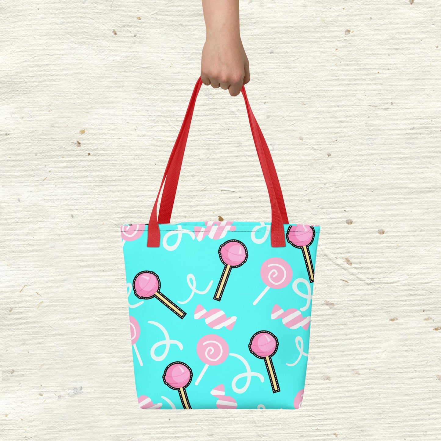 Lollipop Aqua Tote Bag