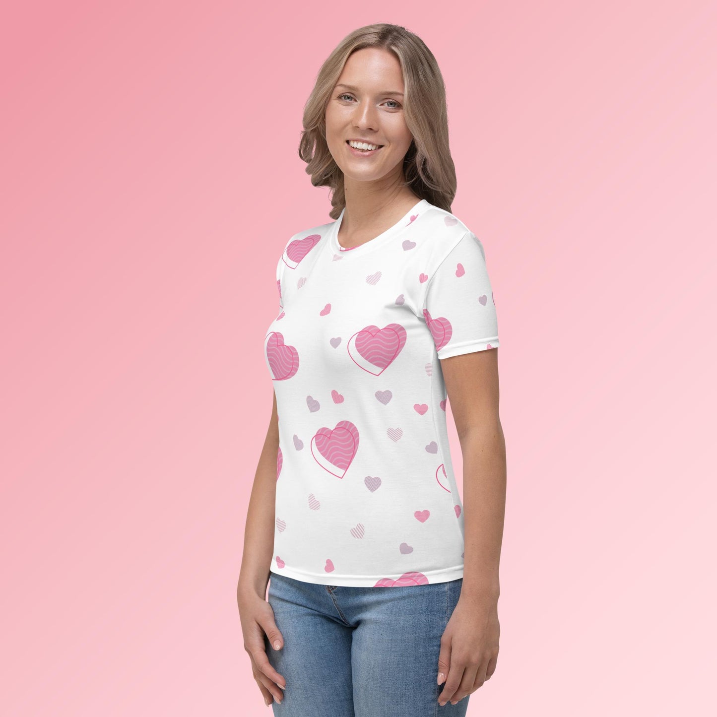 Hearts with Waves Women's T-shirt