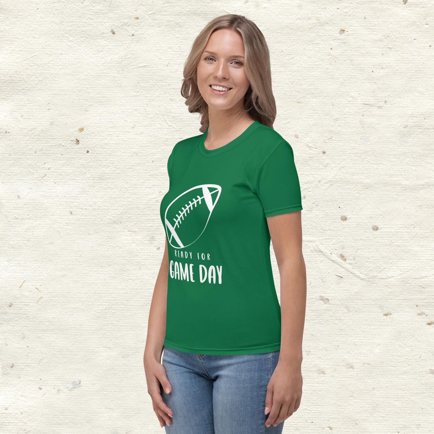 Ready For Game Day Women's Green T-Shirt