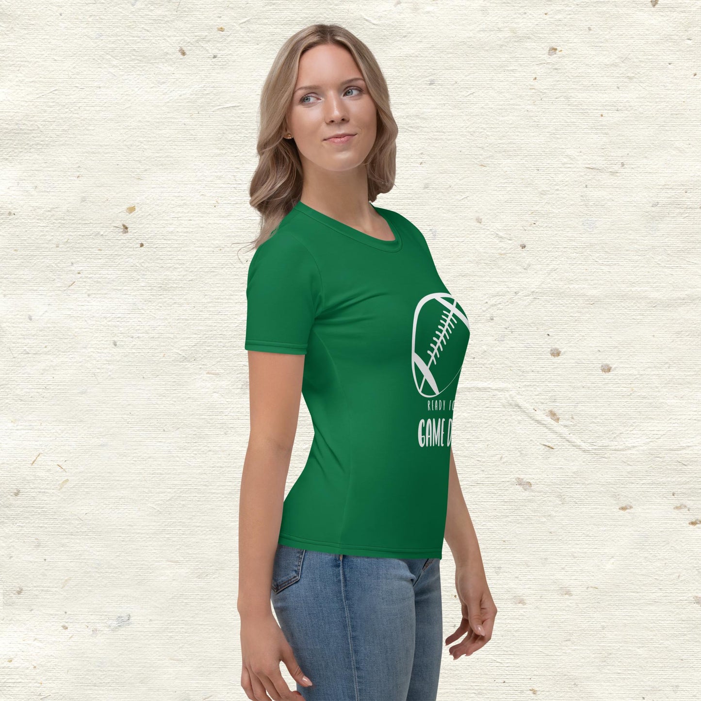 Ready For Game Day Women's Green T-Shirt