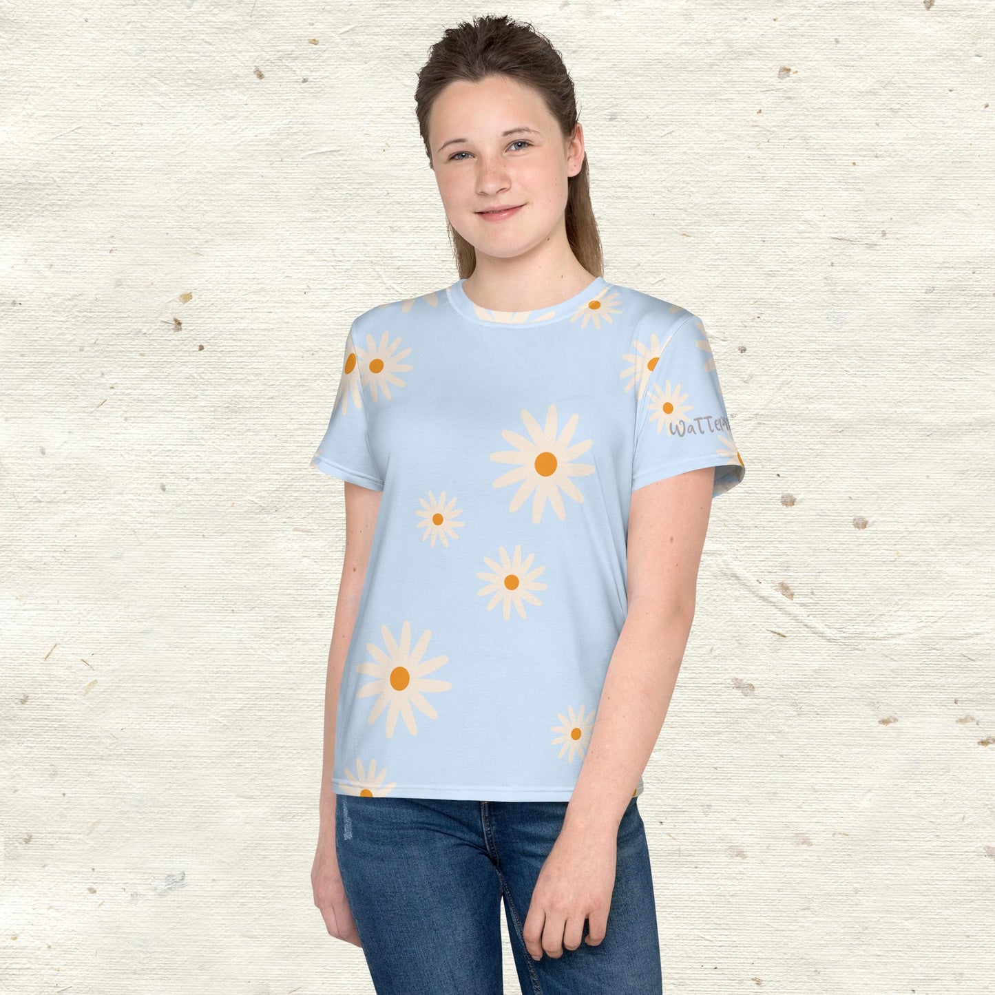 Daisies Youth Crew Neck T-shirt