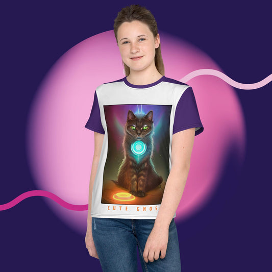 Cat Ghost Youth Crewneck T-shirt