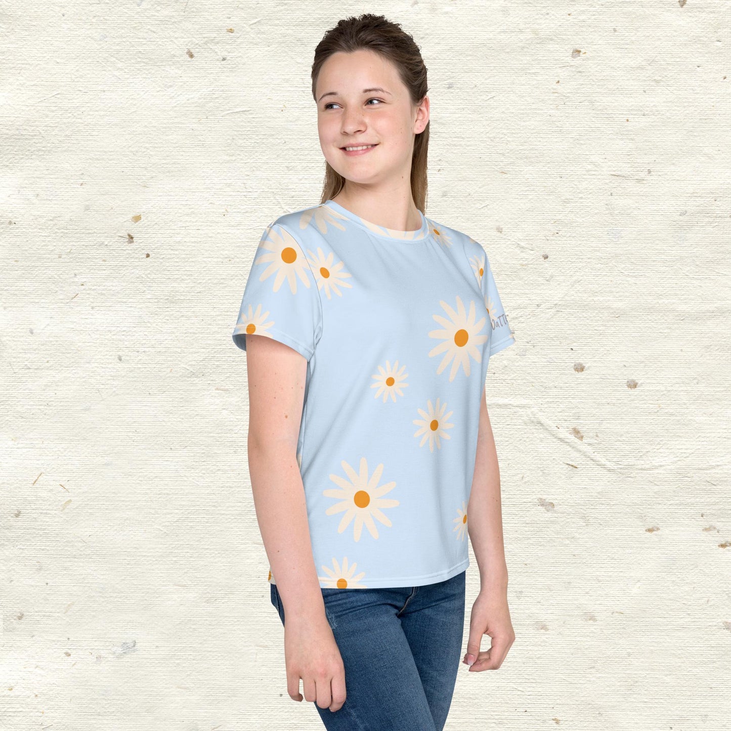 Daisies Youth Crew Neck T-shirt