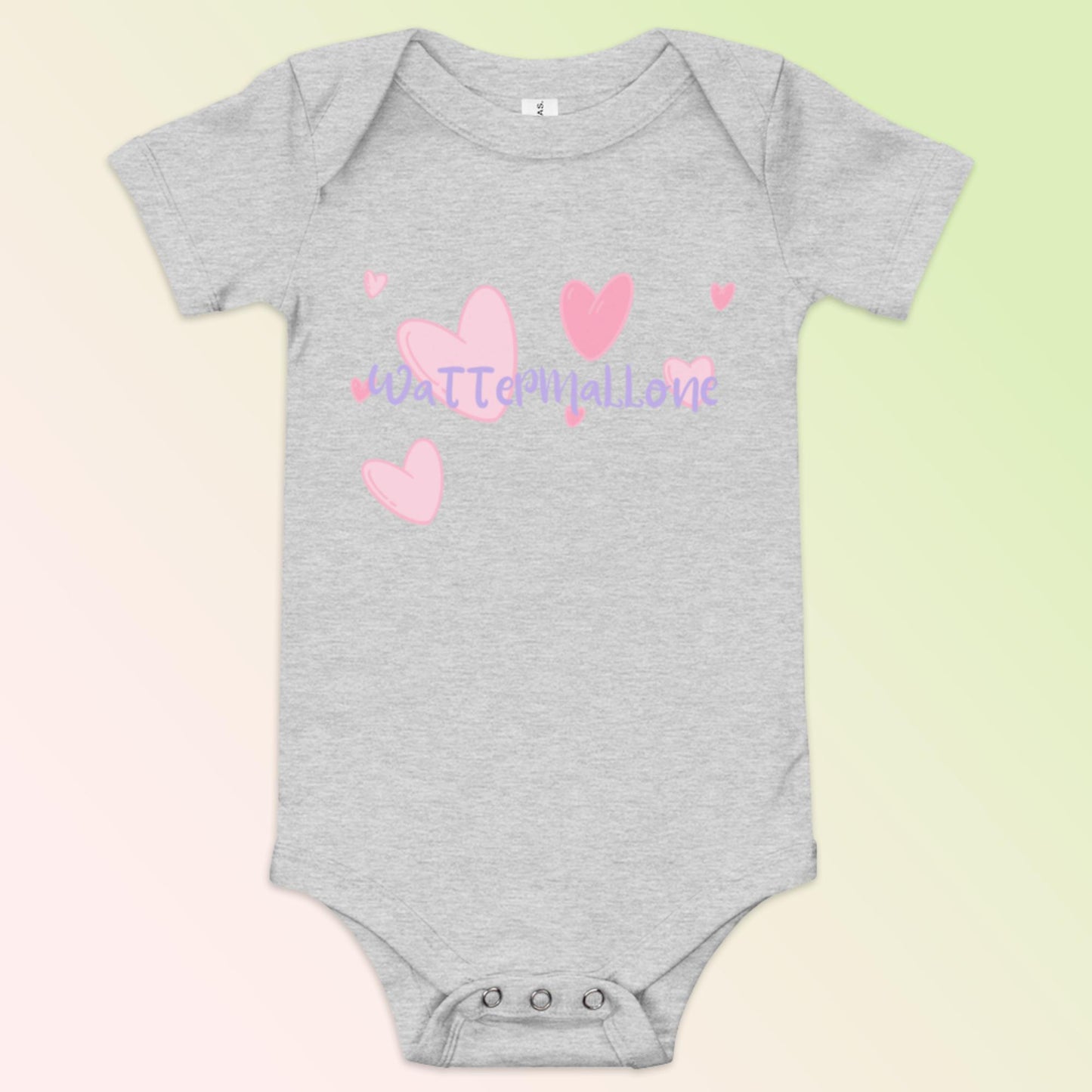 Spring Hearts Baby Short Sleeve One Piece