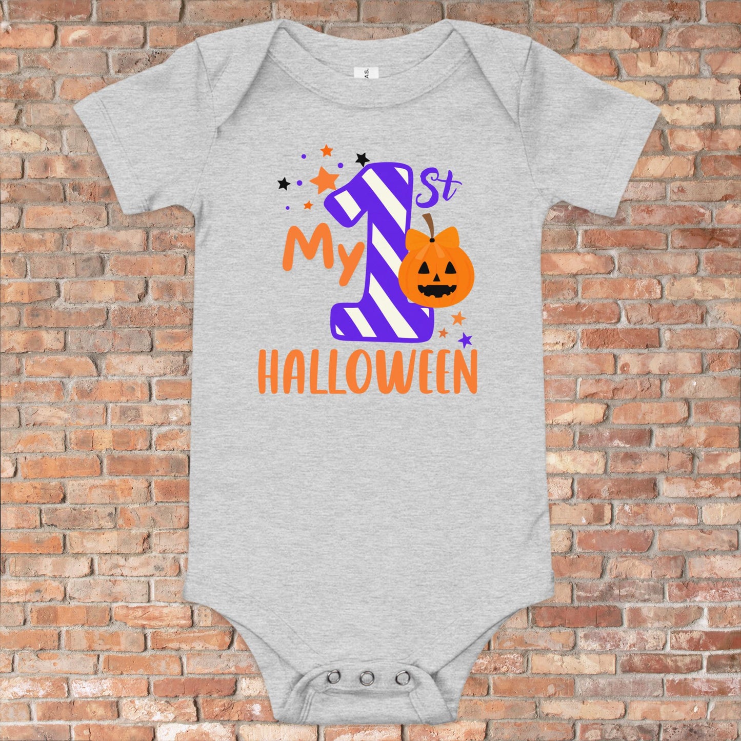 My First Halloween Baby Short Sleeve One Piece